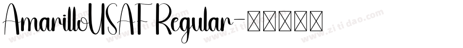 AmarilloUSAF Regular字体转换